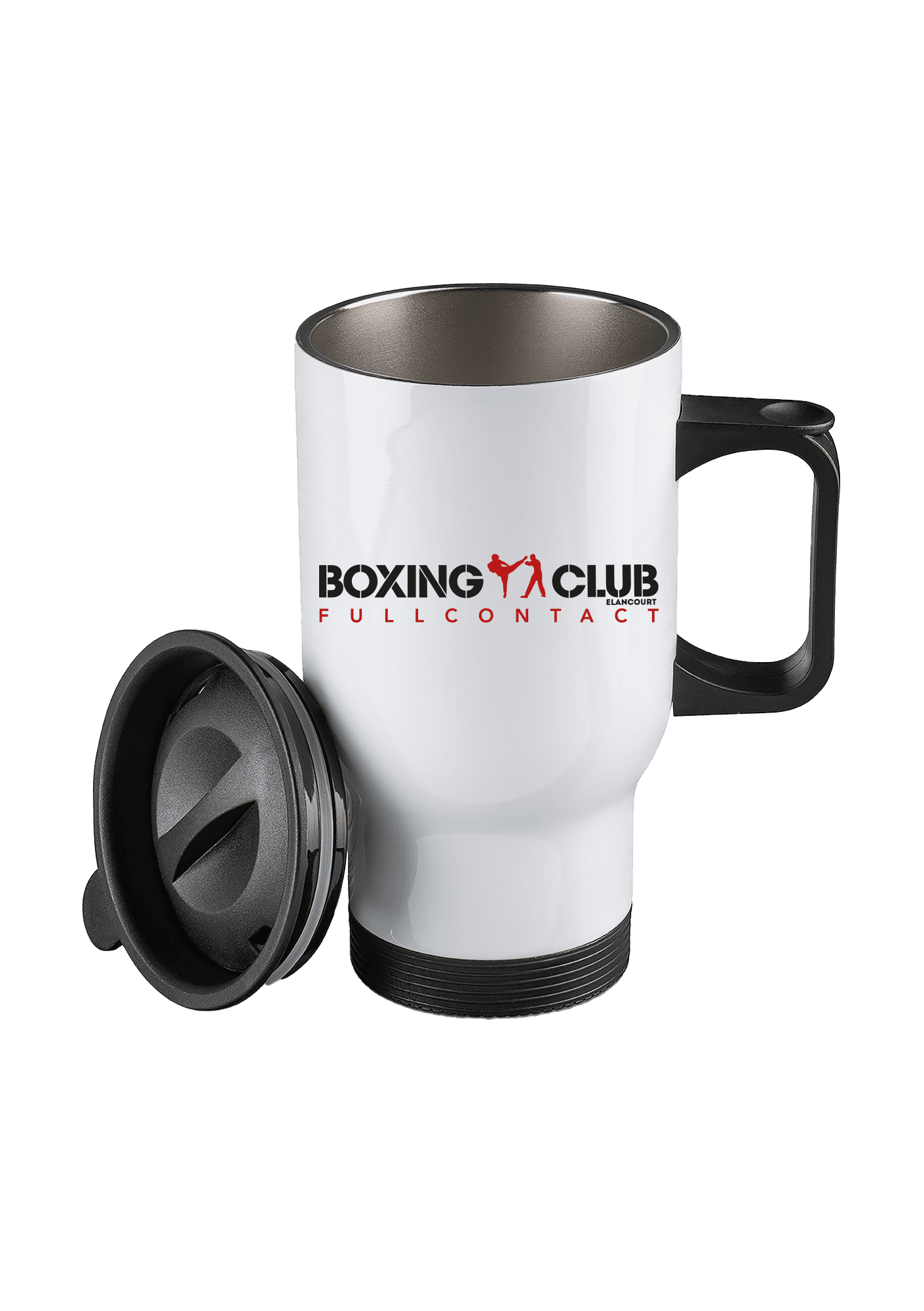 Mug Thermos Blanc 390ML 035 BOXING CLUB ELANCOURT - BCE35_-MUGTHERMOS